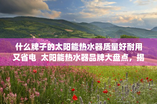什么牌子的太阳能热水器质量好耐用又省电  太阳能热水器品牌大盘点，揭秘哪些品牌质量好且耐用