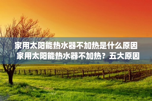家用太阳能热水器不加热是什么原因  家用太阳能热水器不加热？五大原因及解决方法详解