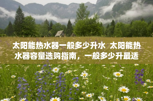 太阳能热水器一般多少升水  太阳能热水器容量选购指南，一般多少升最适合家庭使用？