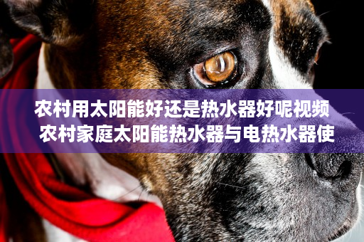农村用太阳能好还是热水器好呢视频  农村家庭太阳能热水器与电热水器使用对比，哪一种更划算？