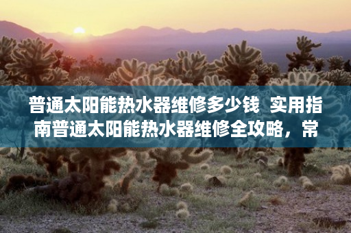 普通太阳能热水器维修多少钱  实用指南普通太阳能热水器维修全攻略，常见故障排查与解决方法
