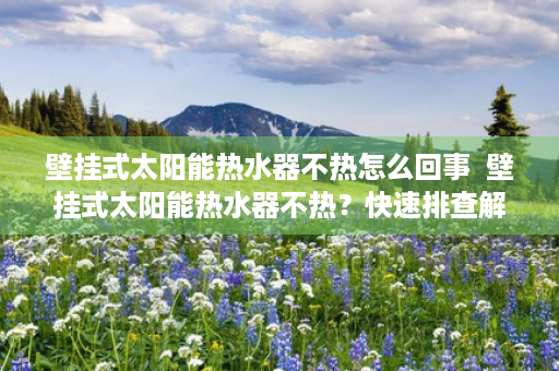 壁挂式太阳能热水器不热怎么回事  壁挂式太阳能热水器不热？快速排查解决方法大揭秘！