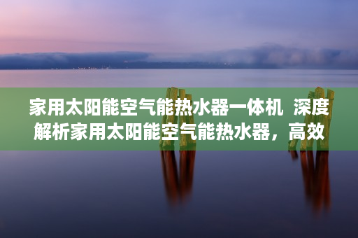 家用太阳能空气能热水器一体机  深度解析家用太阳能空气能热水器，高效节能的环保选择，安装与维护全攻略