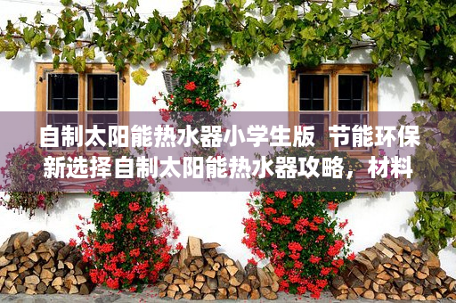 自制太阳能热水器小学生版  节能环保新选择自制太阳能热水器攻略，材料、步骤、注意事项全解析！