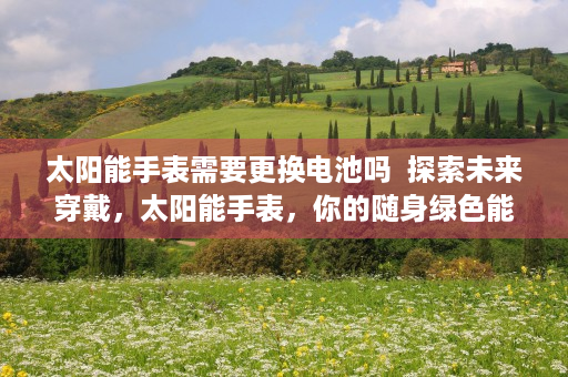 太阳能手表需要更换电池吗  探索未来穿戴，太阳能手表，你的随身绿色能源中心