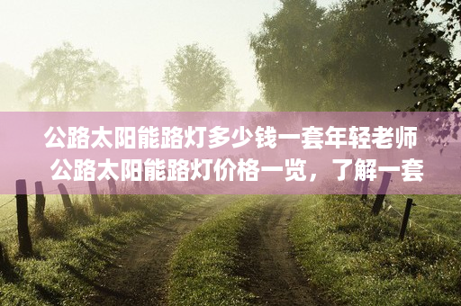 公路太阳能路灯多少钱一套年轻老师  公路太阳能路灯价格一览，了解一套公路太阳能路灯的性价比与安装要点