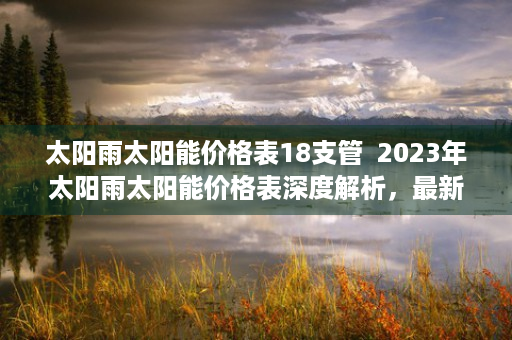 太阳雨太阳能价格表18支管  2023年太阳雨太阳能价格表深度解析，最新行情一览，选购指南揭秘！