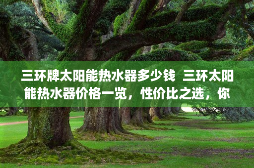 三环牌太阳能热水器多少钱  三环太阳能热水器价格一览，性价比之选，你值得拥有！