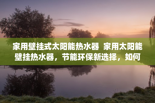 家用壁挂式太阳能热水器  家用太阳能壁挂热水器，节能环保新选择，如何选购和使用？
