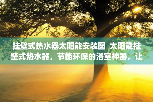 挂壁式热水器太阳能安装图  太阳能挂壁式热水器，节能环保的浴室神器，让你告别热水烦恼！