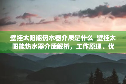 壁挂太阳能热水器介质是什么  壁挂太阳能热水器介质解析，工作原理、优缺点及选购指南