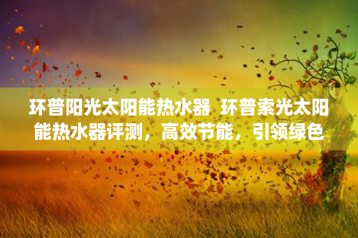 环普阳光太阳能热水器  环普索光太阳能热水器评测，高效节能，引领绿色环保生活