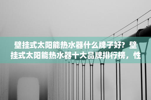 壁挂式太阳能热水器什么牌子好?  壁挂式太阳能热水器十大品牌排行榜，性价比高的热水神器推荐