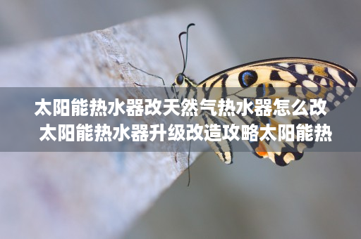 太阳能热水器改天然气热水器怎么改  太阳能热水器升级改造攻略太阳能热水器改天然气热水器，告别寒冷，拥抱温暖！